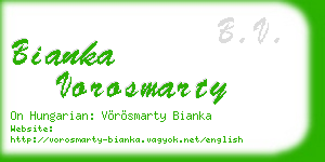 bianka vorosmarty business card